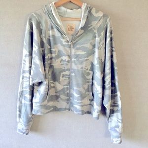 Last Chance! Chaser Women's Camo Zipper Hoodie, Size S